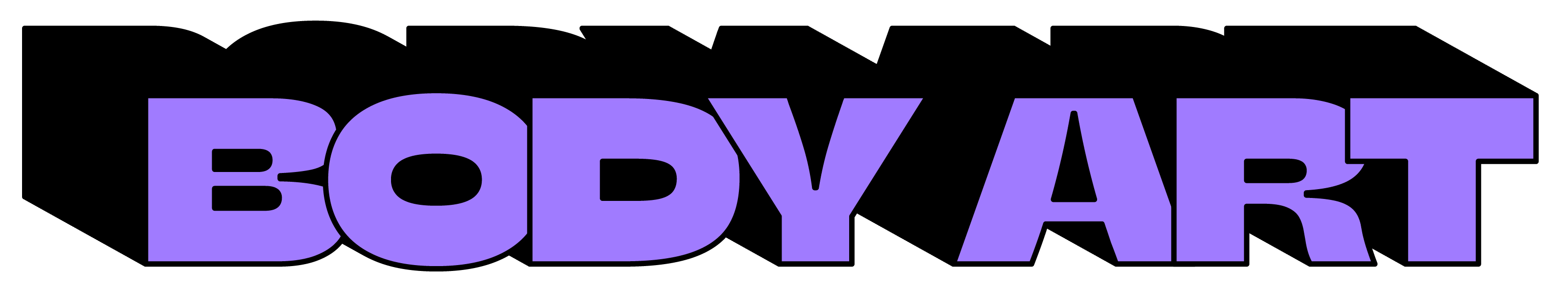 Logo illustré Body Art OMY – univers de décoration corporelle créative