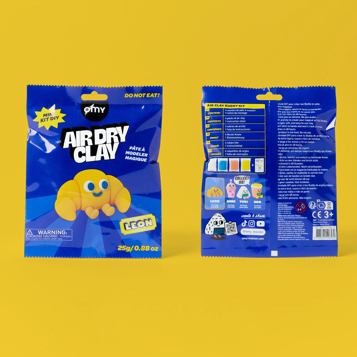 Packaging Air Dry Clay Leon