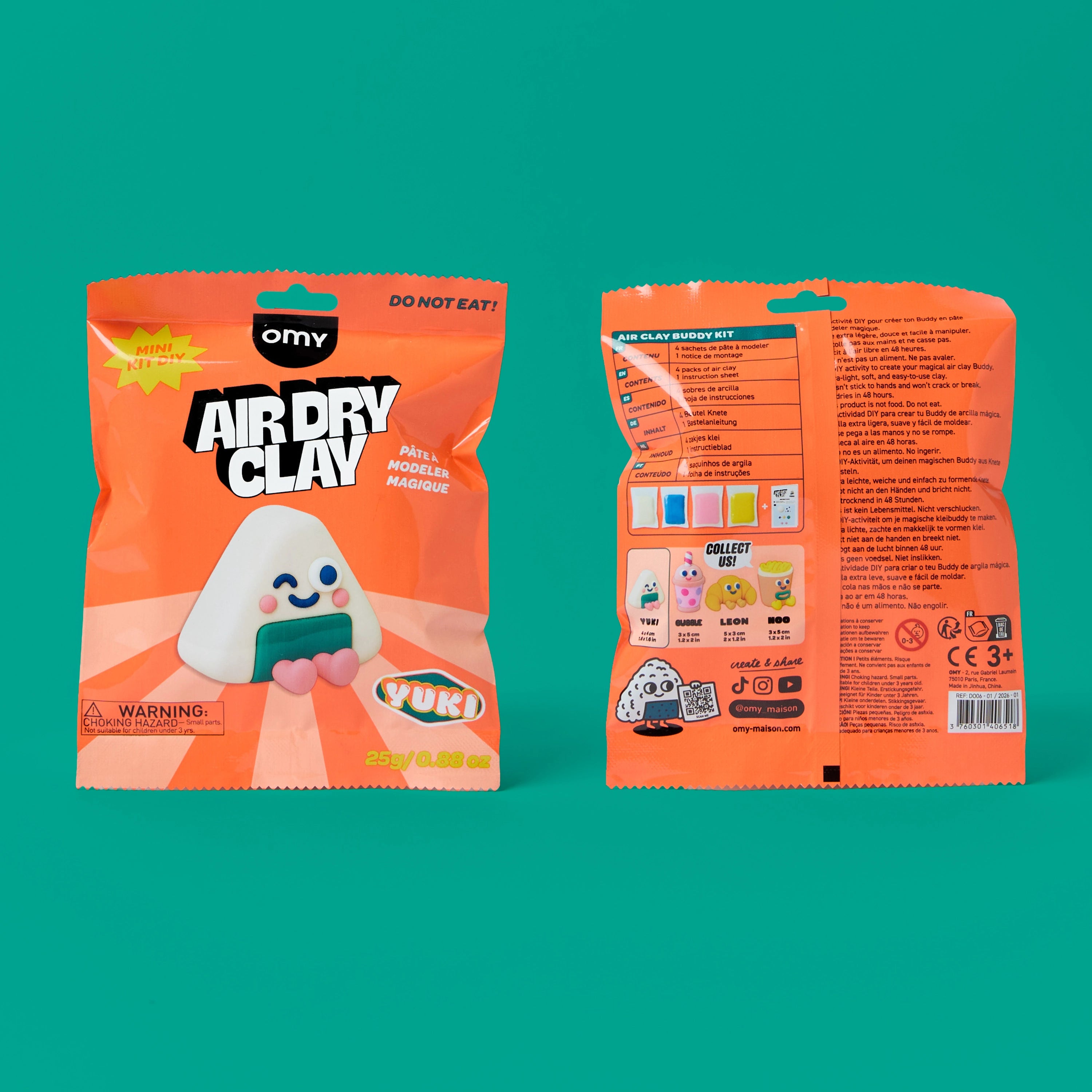 Packaging Air Dry Clay Yuki