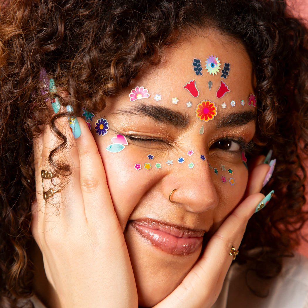 Gesichts-Sticker – Flower