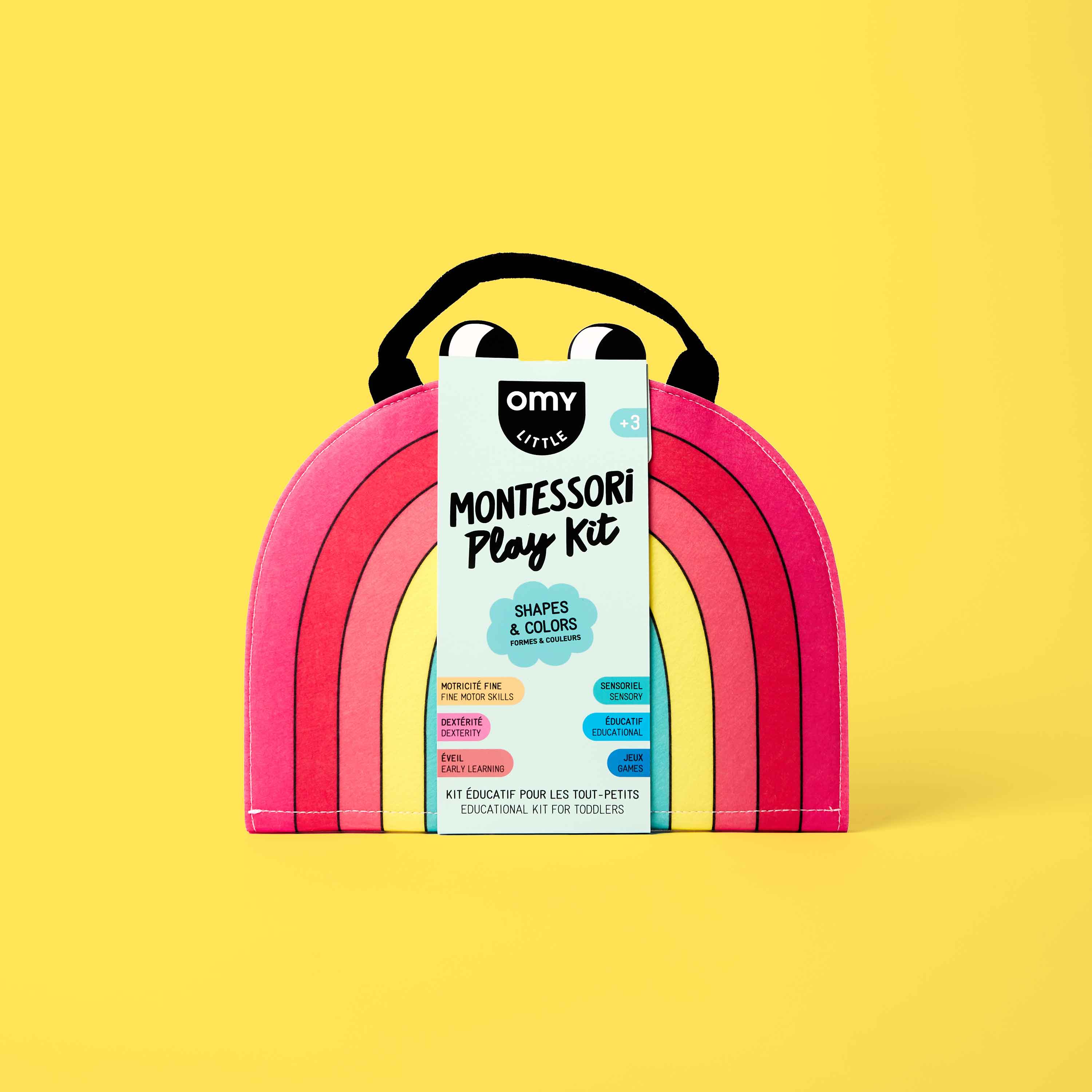 Montessori Play Kit Shapes & Colors OMY – kit éducatif pour l’apprentissage des formes et couleurs dès 3 ans