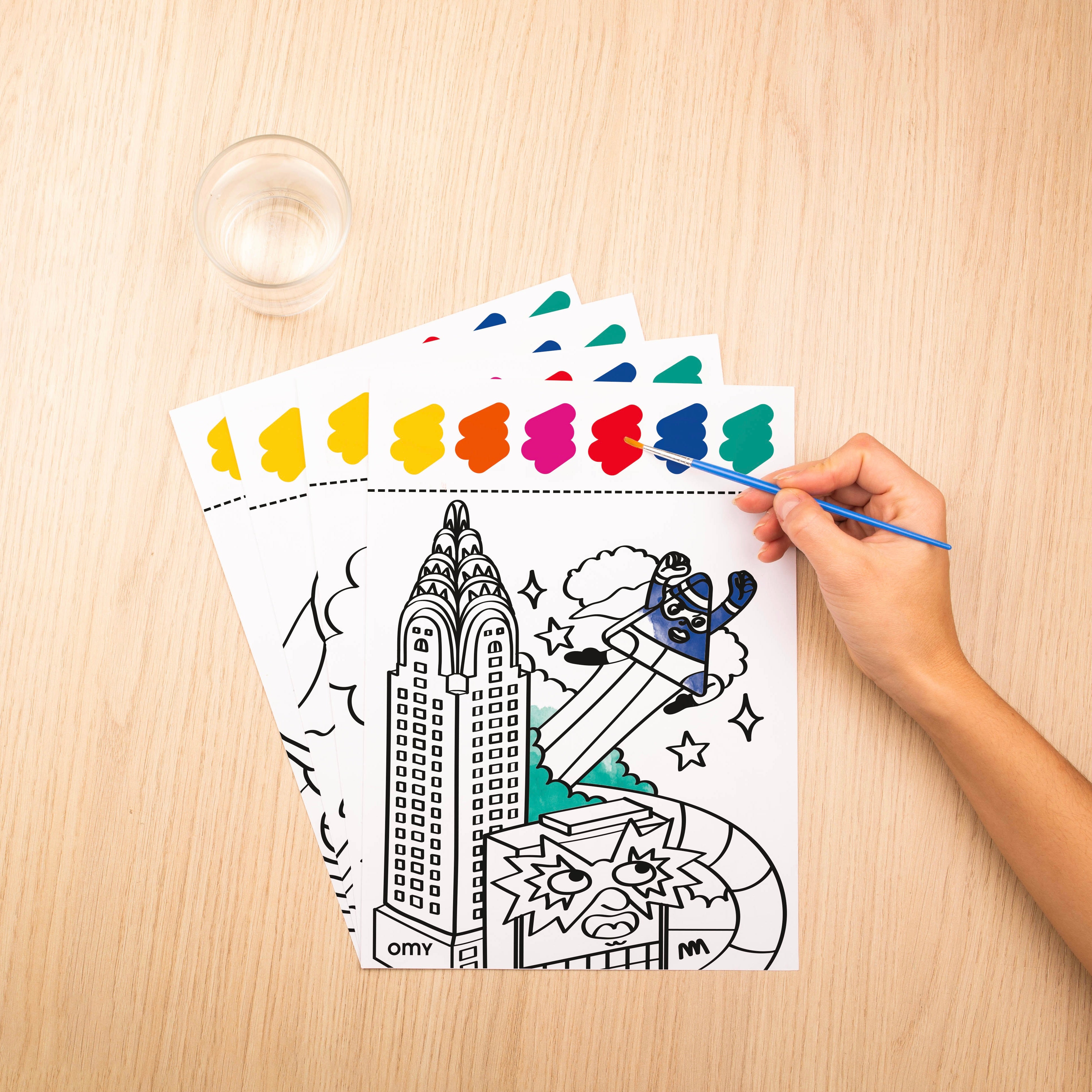 OMY Coloring Party - Kit pour 10 Enfants dès 6 ans