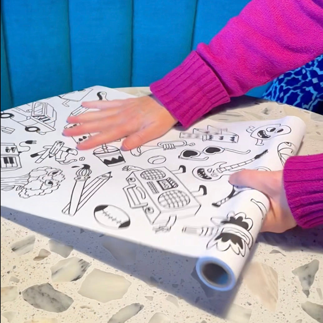 Application facile du rouleau Stick-it POP sur une surface propre et lisse, prêt à être personnalisé.