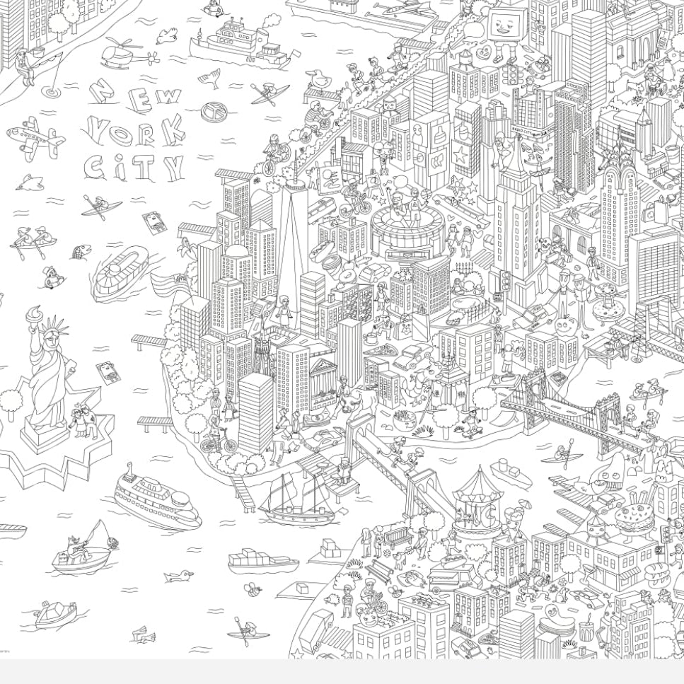 New York - Coloriage XXL