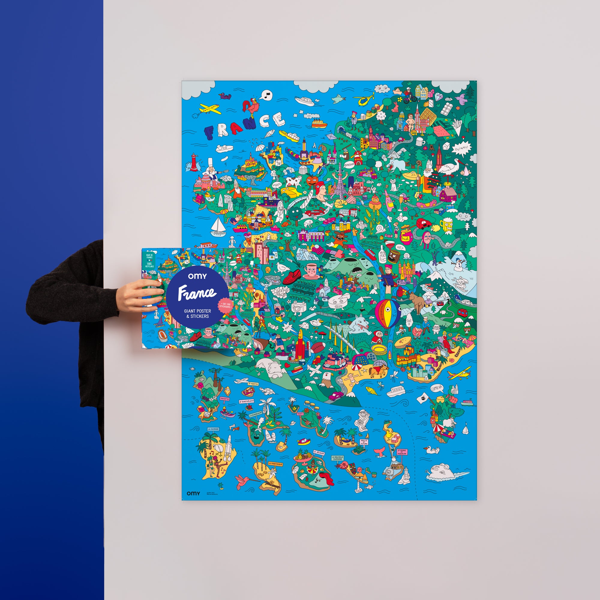 Frankrijk – Reuzen poster Zoek & Vind