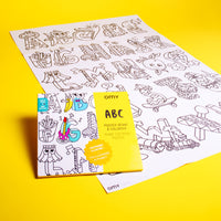 Giant colored ABC poster – Visual and creative alphabet learning