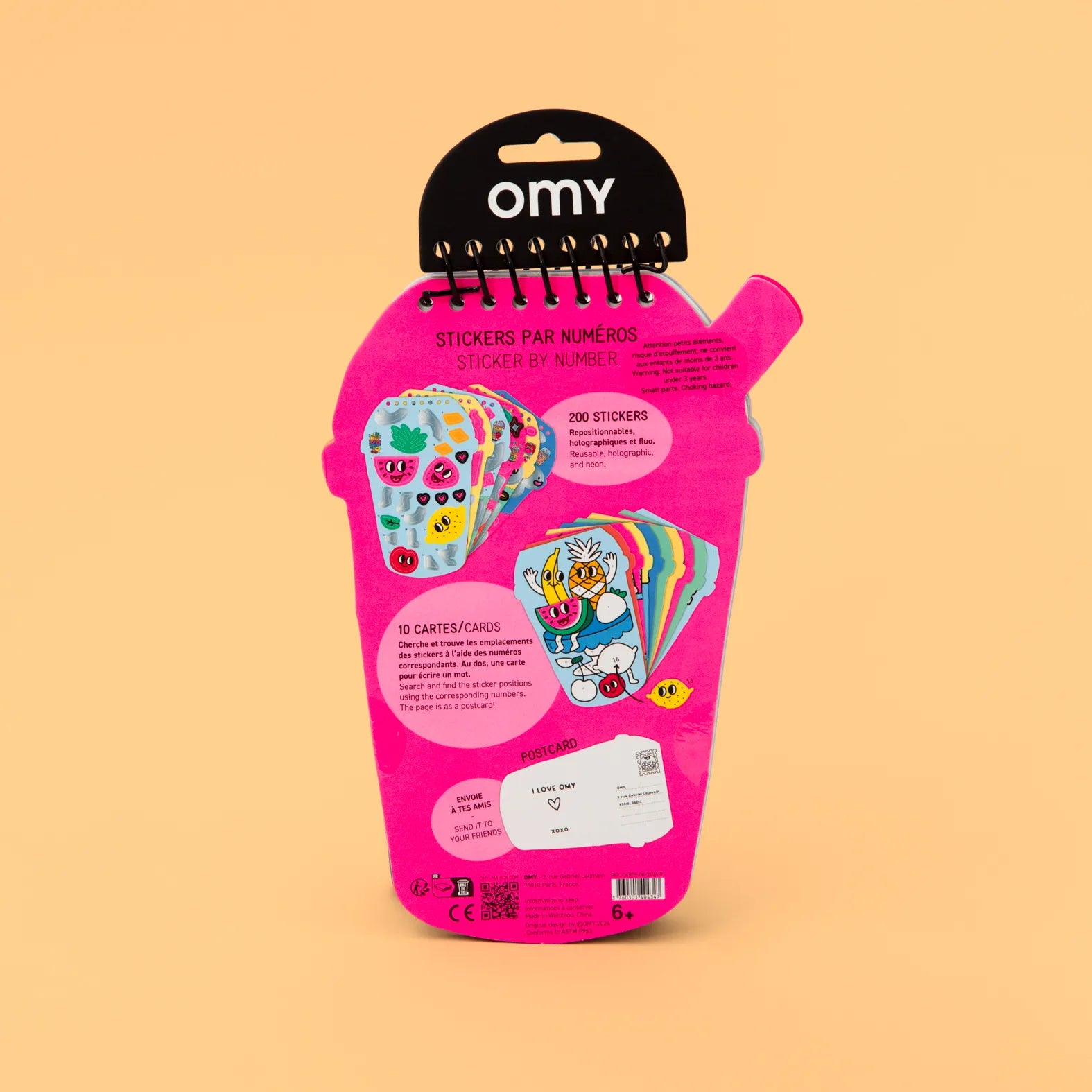 Dos carnet stickers by number bubble tea