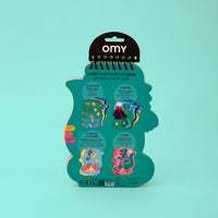 Back of the Dino OMY sticker activity book, ages 3 and up: 75 stickers, 6 scenes, 2 puzzles and 2 dinosaurs to decorate.