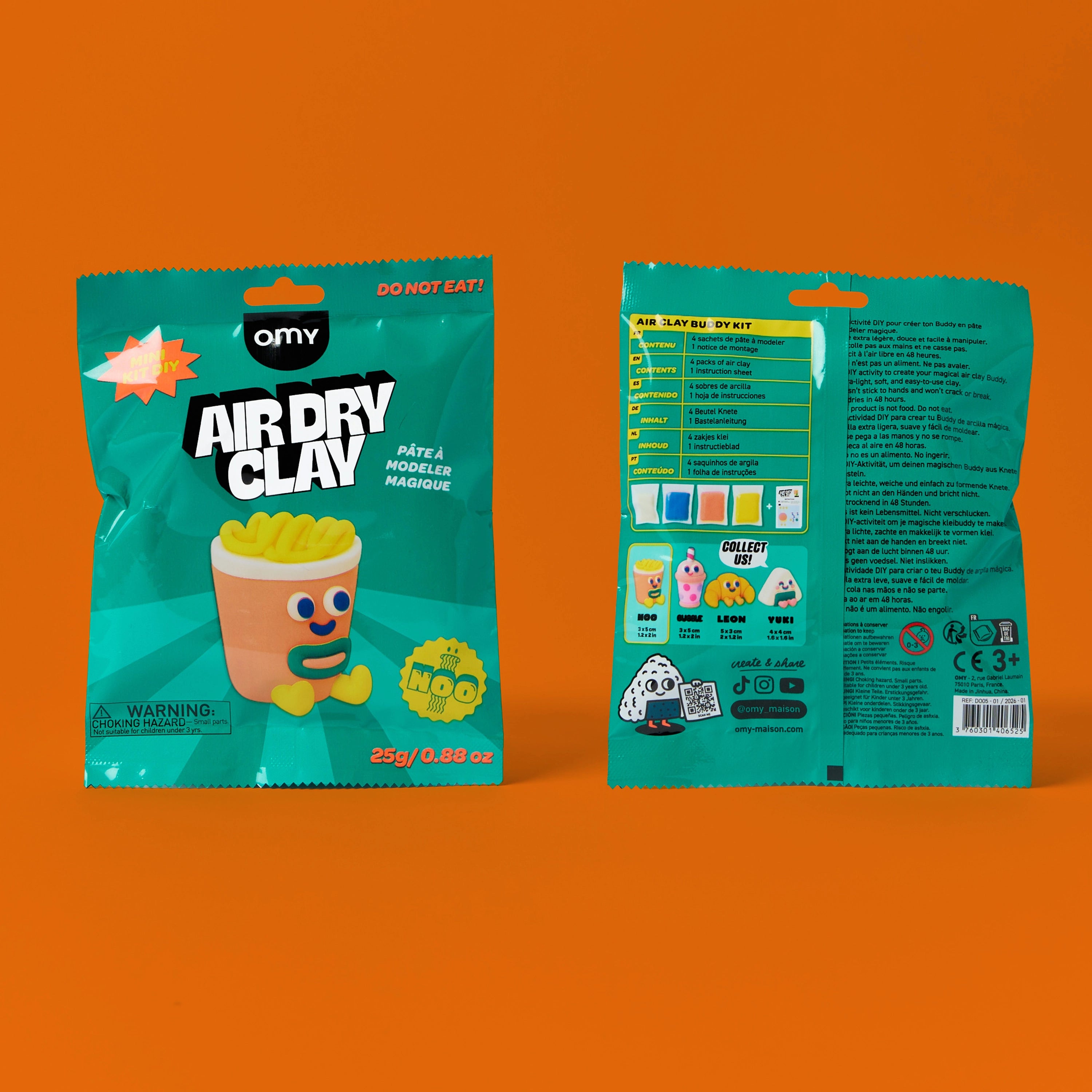 Packaging Air Dry Clay Noo