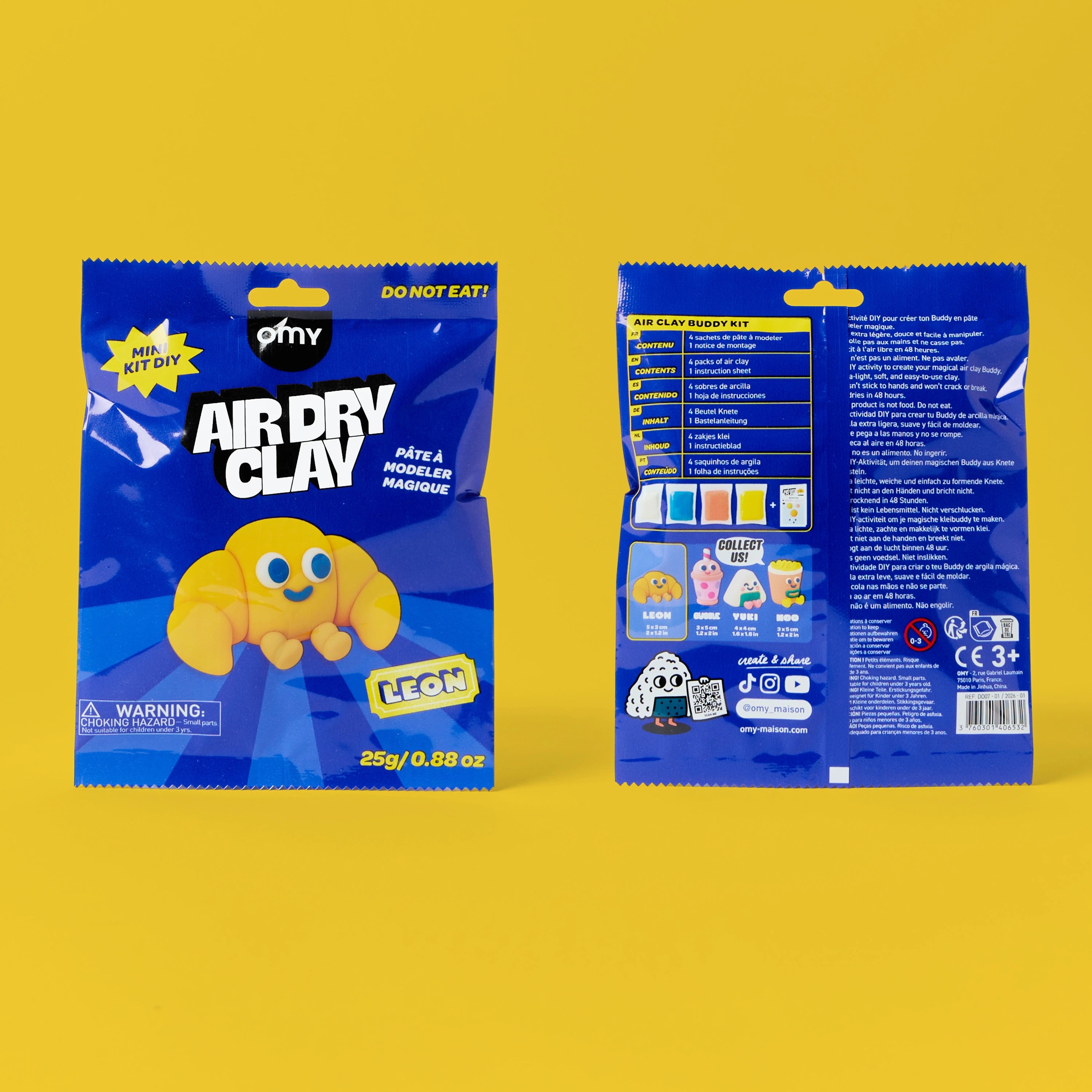 Packaging Air Dry Clay Leon