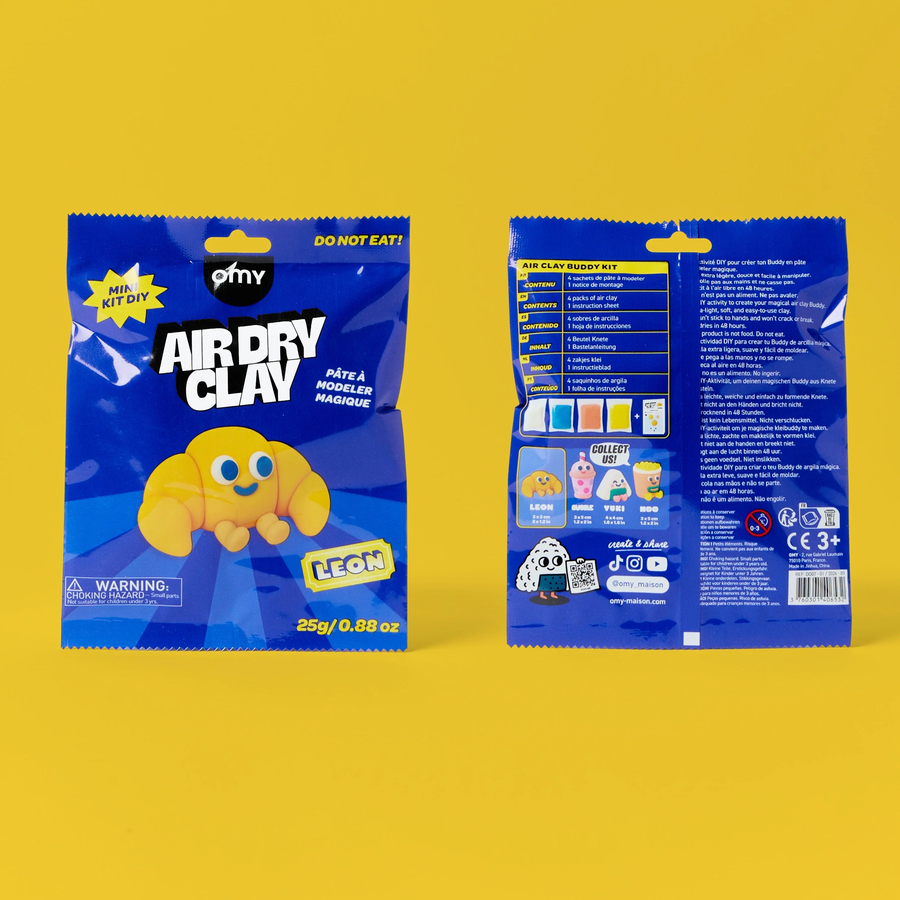 Packaging Air Dry Clay Leon