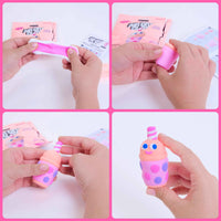 Étapes de création du personnage Bubble en pâte à modeler autodurcissante OMY Air Dry Clay