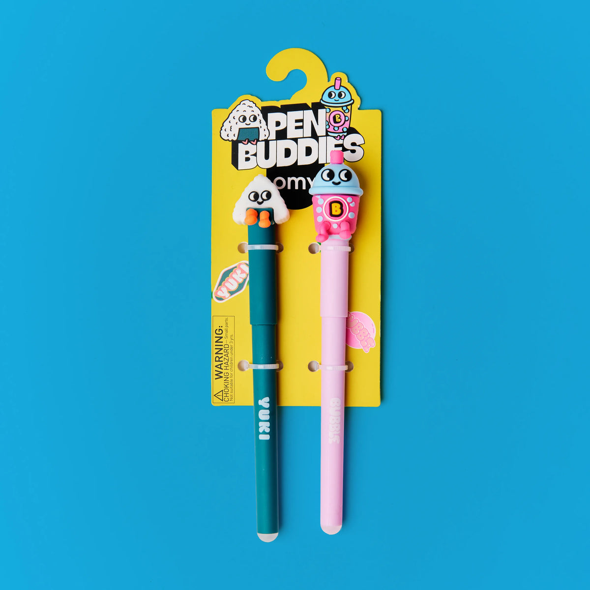 Packshot pen buddies Yuki et Bubble