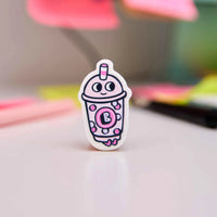 gomme enfant originale bubble tea OMY sur bureau fournitures scolaires