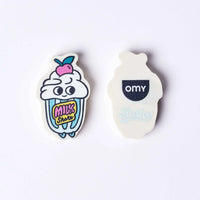 gomme kawaii milkshake Shaky OMY parfumee vue face et dos fond blanc