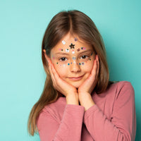  Planche Face Stickers OMY MAGIC TREE Autocollants festifs pour maquillage de Noël 