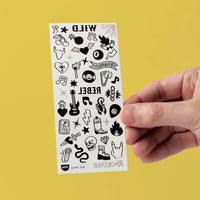 Plaquette flash tattoo wild rebel