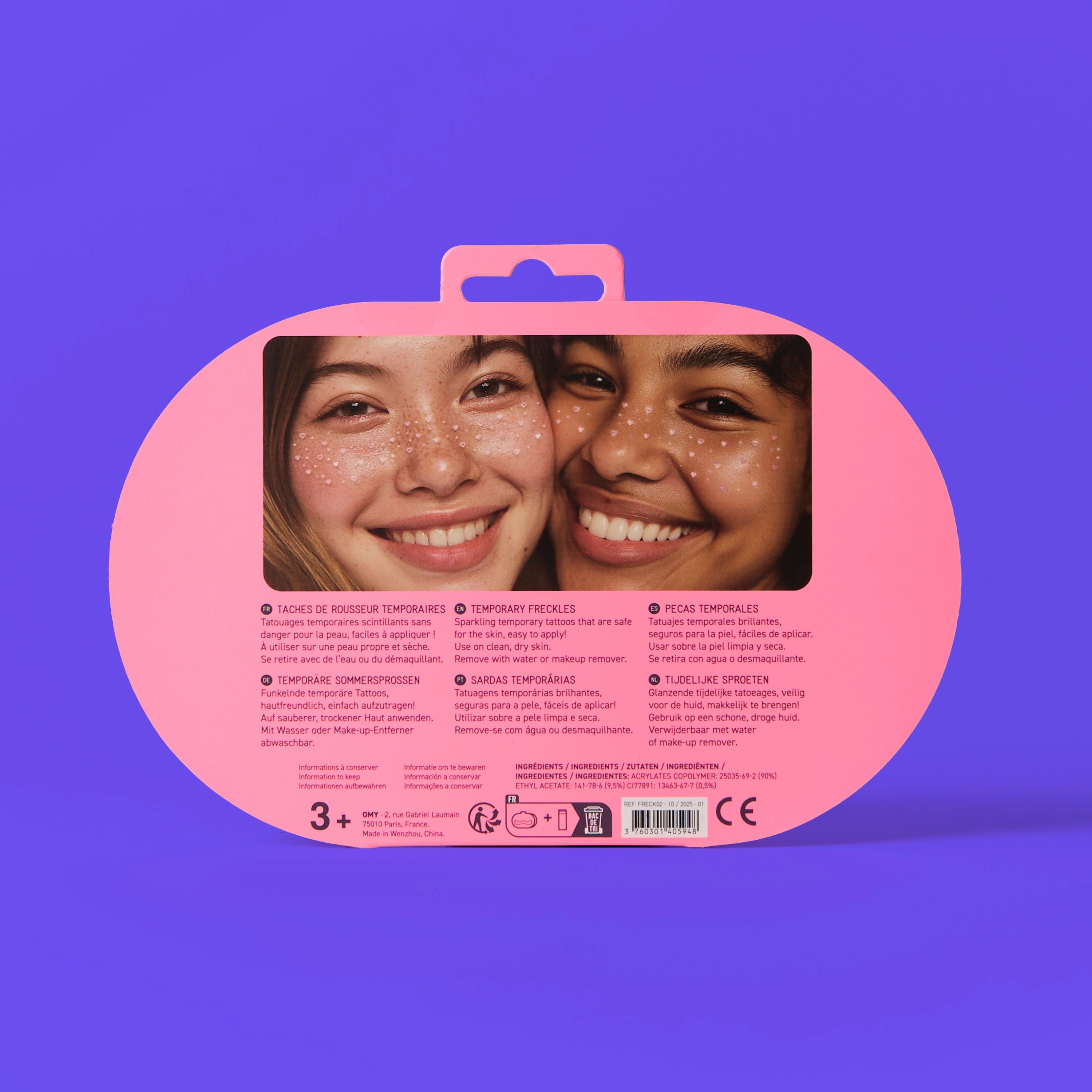 Packshot arrière freckles tattoo heart breaker