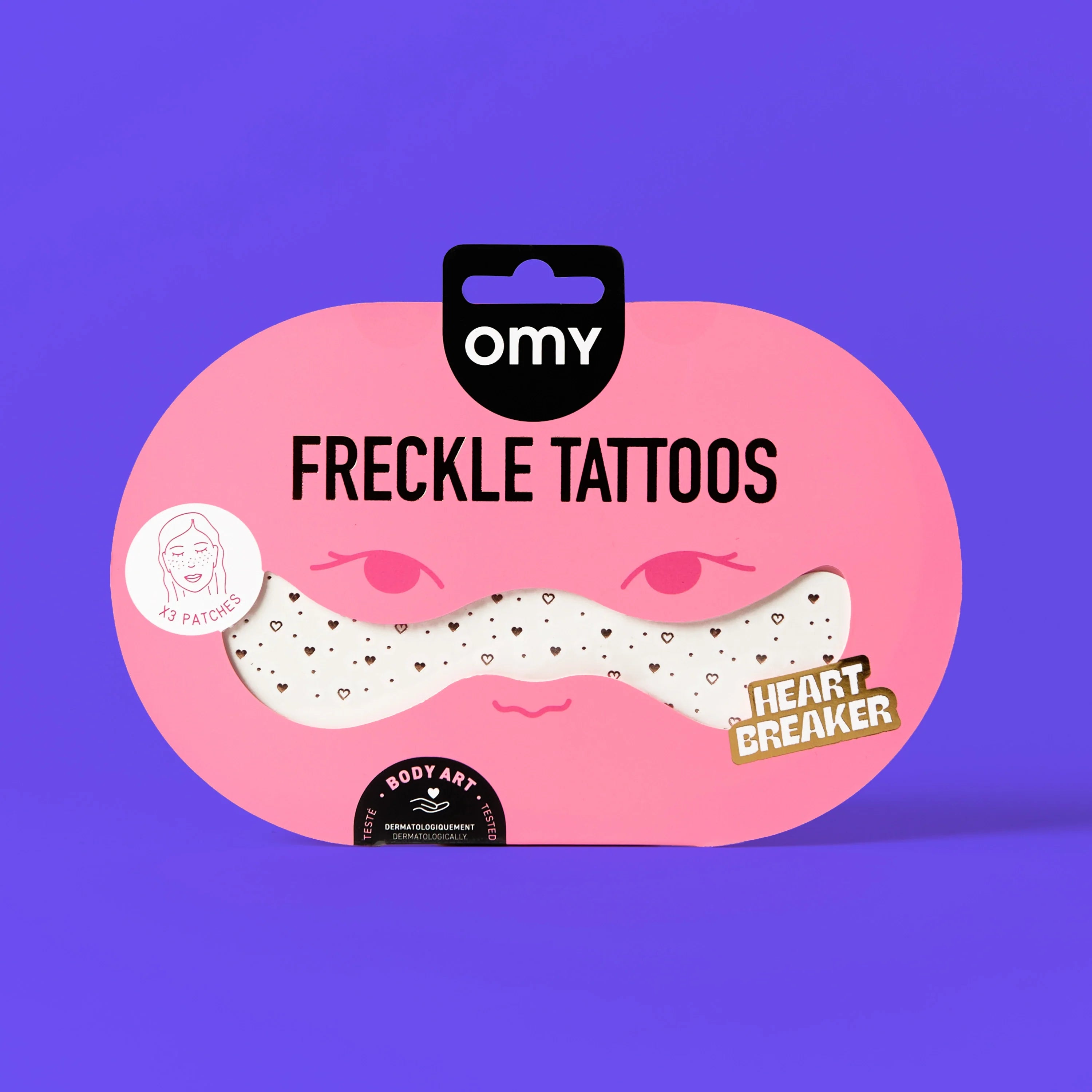 Packshot frontal del tatuaje Freckles Heart Breaker
