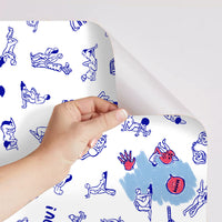 Détail papier adhésif décoratif adulte Kamasutra 69, film vinyle repositionnable facile à poser sur surface lisse, idéal meubles et objets