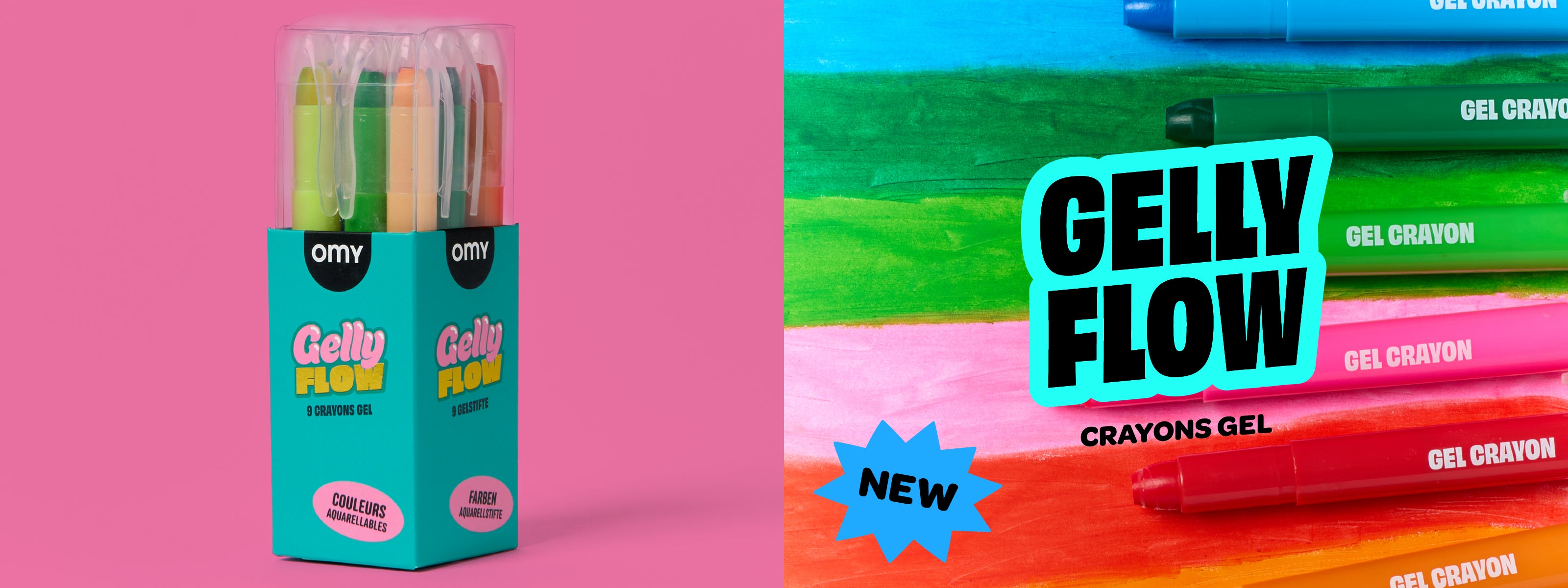 Coffret de crayons gel Gelly Flow OMY.