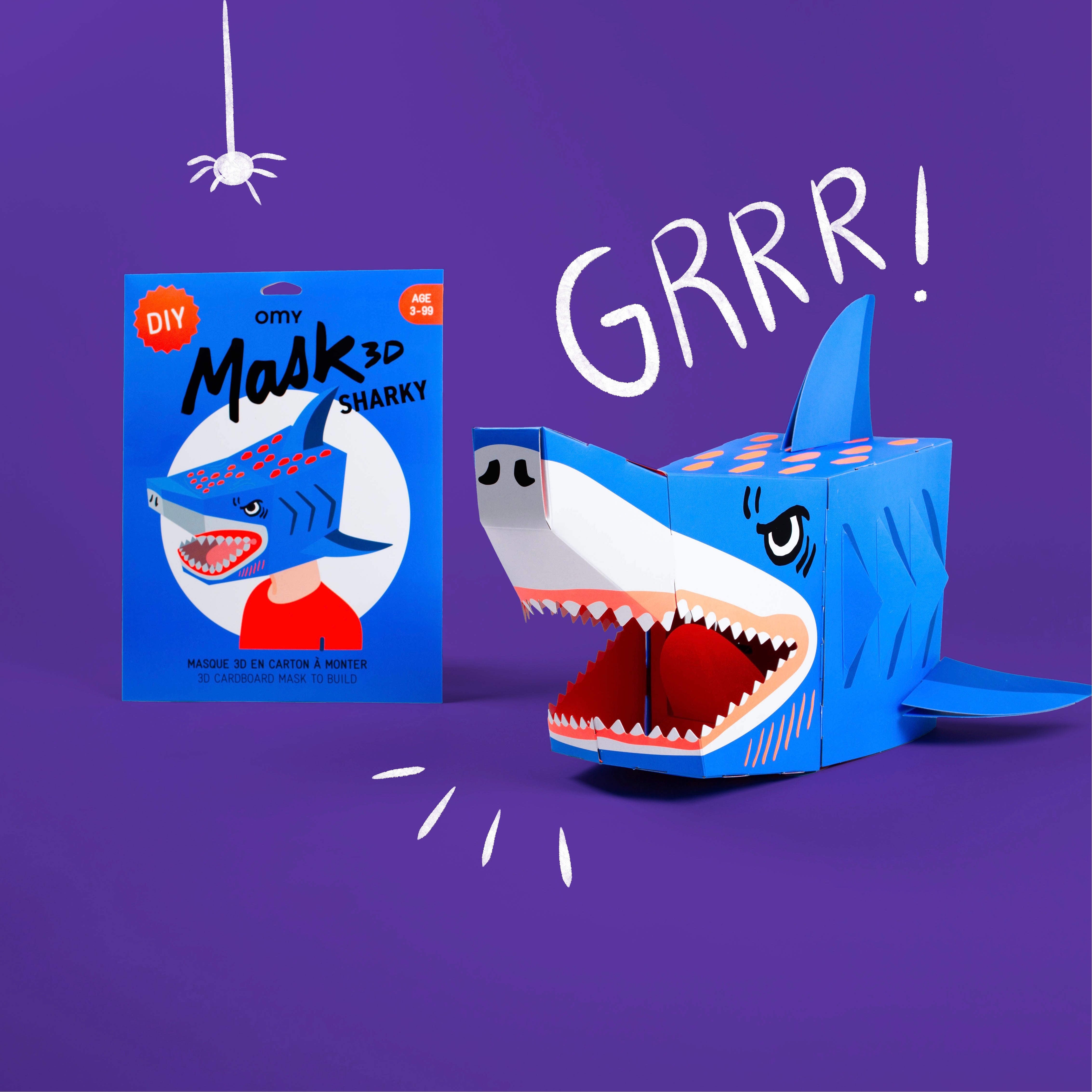 Requin - Masque 3D