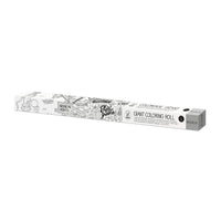 Rouleau de coloriage géant XXL Brooklyn OMY dans son étui illustré des quartiers de Brooklyn, sur fond blanc