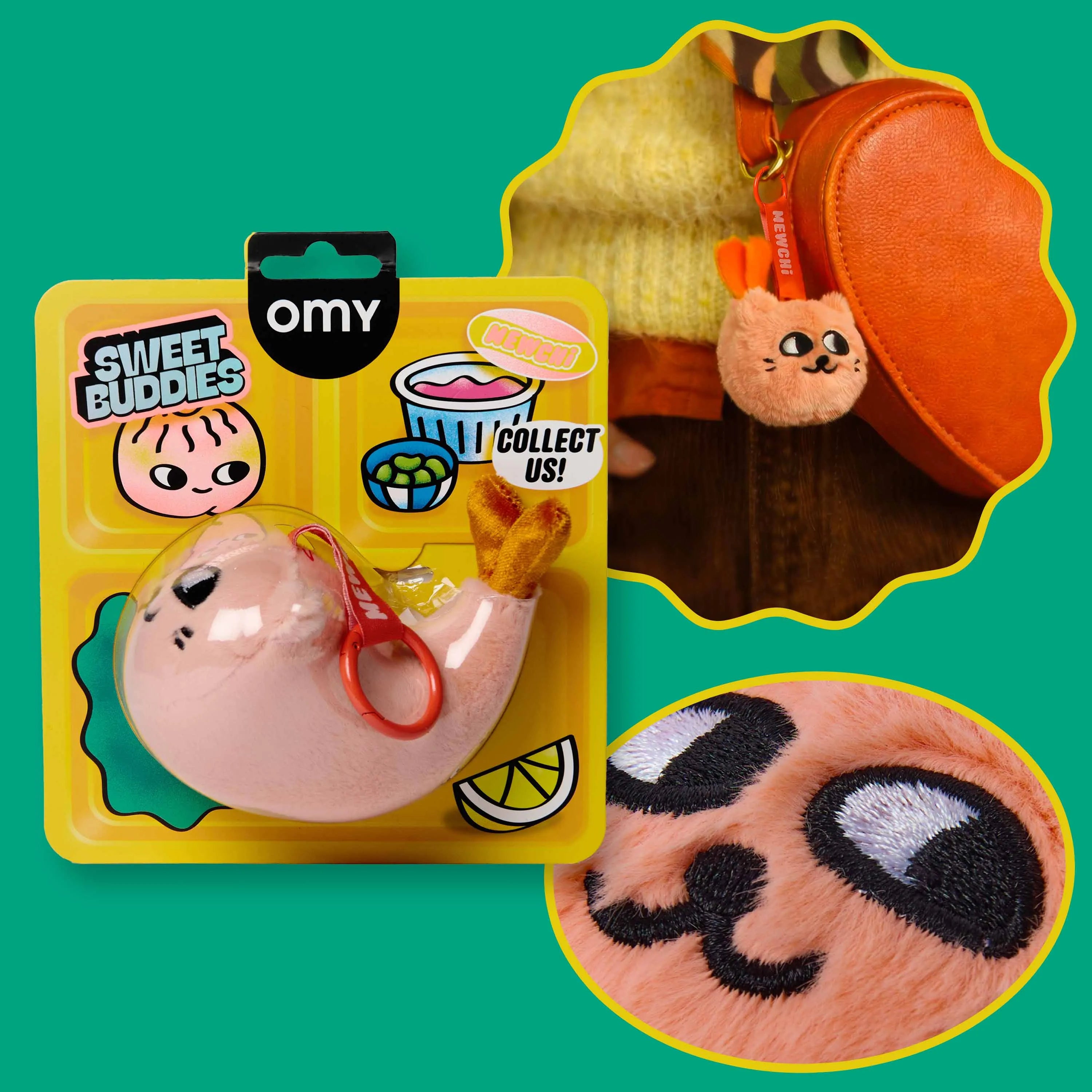 Peluche porte-clés Mewchi Sweet Buddies et détails du produit
