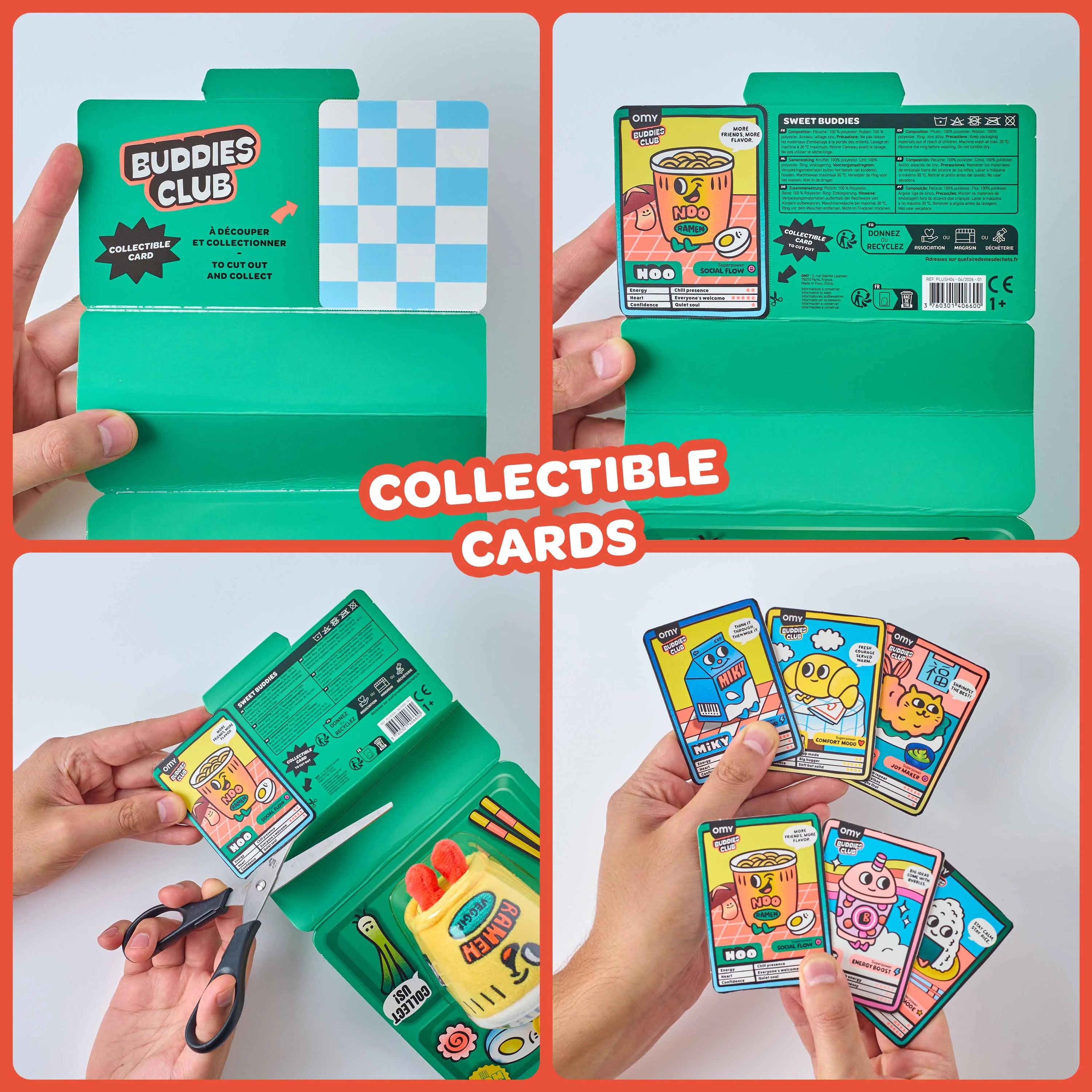 Sweet Buddies Mini-Plüsch Noo mit Sammelkarte