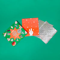 Sheet of shiny stickers to decorate the giant OMY Christmas poster