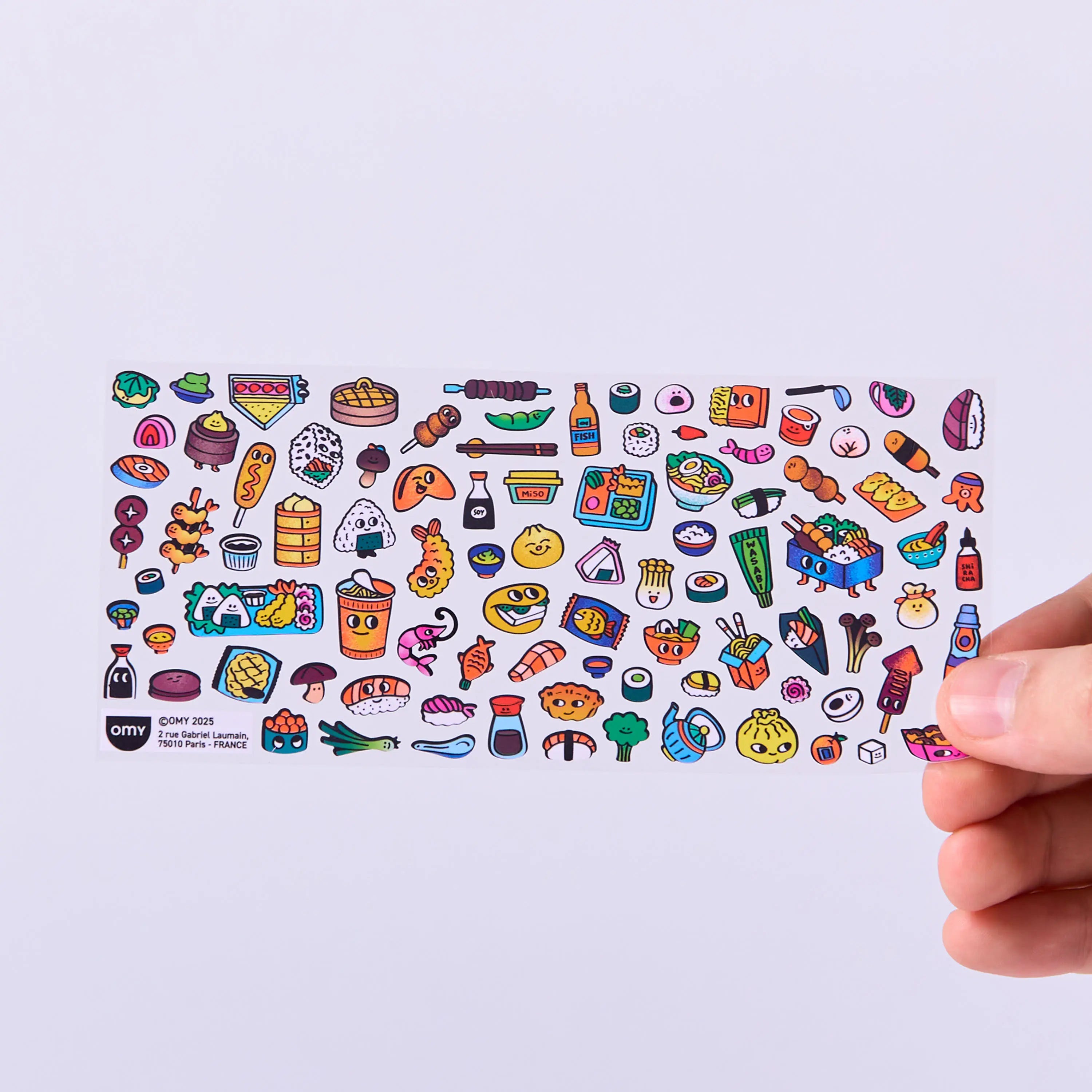 Détails stickers sushi shop