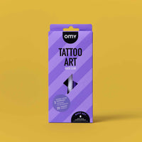Coffret Tattoo Art Rock Club OMY, feutres tatouage temporaires créatifs pour dessiner sur la peau