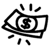 Banknotes icon, prices and offers