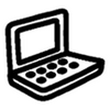 Payment terminal icon, secure payment