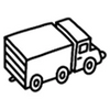 Delivery truck icon, fast delivery
