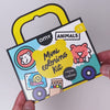 Vidéo du Mini Coloring Kit Animals OMY en forme de camion, illustré d'ours, de morse et d'escargot : 1 poster à colorier et 4 crayons, dès 3 ans